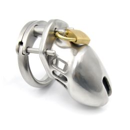 Stainless Steel Short Men's Chastity Lock Chastity Belt Chastity Lock Export Version