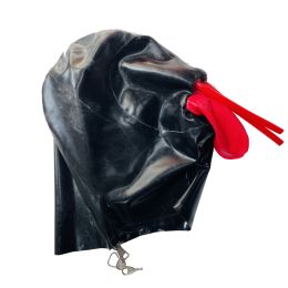 Full Wrap Latex Head Cover With Mouth Cover Nose Tube (Option: 4 Style)