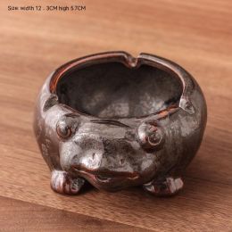 Nordic Style Light Luxury Ceramic Ashtray Household (Option: Retro Frog)