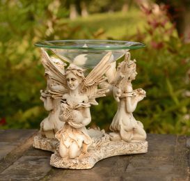 Home Romantic Angel Incense Burner Decoration Essential Oil Lamp (Option: 13x13x12cm)