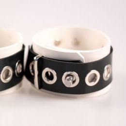 Fashionable And Simple Rubber Foot Restraint Ring (Option: Black White)