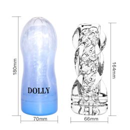 Transparent Aircraft Cup Men's Training Toys (Option: Dolly Blue)