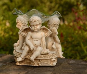 Home Romantic Angel Incense Burner Decoration Essential Oil Lamp (Option: 12x12x12cm)