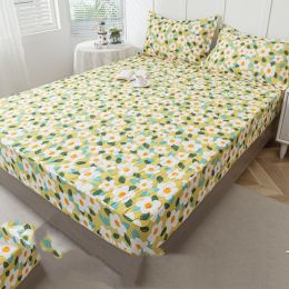 Sandwich Fitted Sheet Comes With Pillow Case Protector (Option: 14 Style-2mx2.2m)