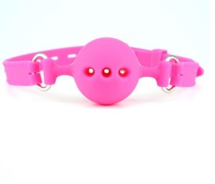 Bundle Forced Deep Throat Mouth Ball Silicone Toys (Option: Pink mouth ball 4.3cm)