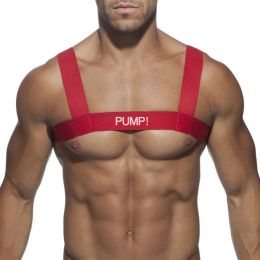 Dance Floor Fashion Shoulder Strap Men's Chest Strap (Option: Red-One Size)