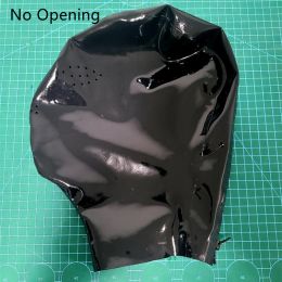 Latex Full Wrap Zipper Head Cover (Option: No Opening)