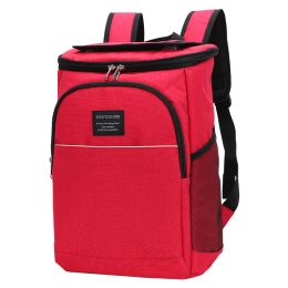 Outdoor Backpack Large Capacity Picnic Bag (Color: Red)