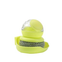 Kitchen Washing Pot Cleaning Brush Household Decontamination (Color: green)