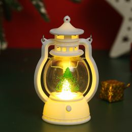 Christmas Decorations LED Portable Small Oil Lamp (Option: White Christmas Tree)