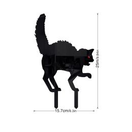 Halloween Horror Cat Acrylic Outdoor Courtyard Ornamental Floor Outlet (Option: YKL063A)