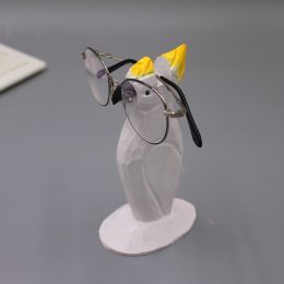 Solid Wood Creative Fashion Glasses Frame Animal Retro (Option: Cockatoo)