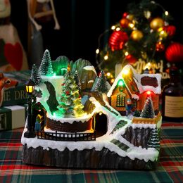 Christmas Decorations Luminous Music Box Ornaments (Option: Christmas Tree Style)