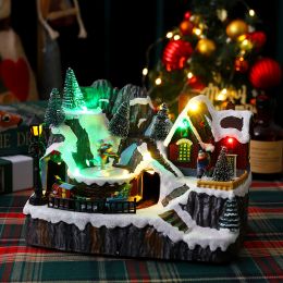 Christmas Decorations Luminous Music Box Ornaments (Option: Child Models)