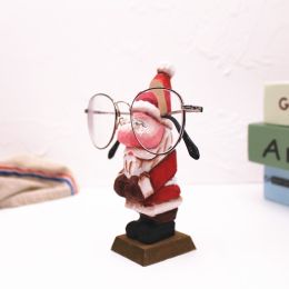 Solid Wood Creative Fashion Glasses Frame Animal Retro (Option: Santa Claus)