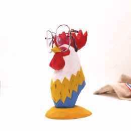 Solid Wood Creative Fashion Glasses Frame Animal Retro (Option: Rooster)