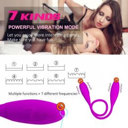 Double Head Vibrating Toy 2Bullet Vibrators Penetration Silent Women Clitoris Powerful Big Plug Anal18 Soft Masturbator Sex Toys (Style: 1)