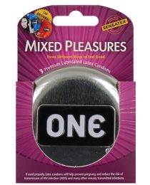 One next generation mixed pleasures condoms - box of 3 (SKU: TCN-7705-01)