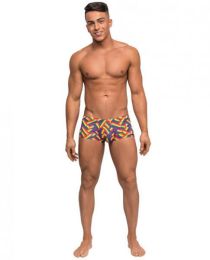 Pride Fest Contoured Pouch Mini Shorts Rainbow Lg (SKU: TCN-MP145240-RBW-L0)