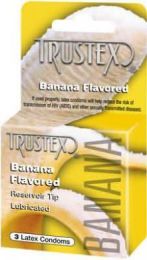 Trustex Flavored Condoms Banana 3 Pack (SKU: T4025)