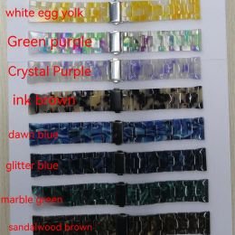 Three Bead Resin New Color Strap (Option: Egg yolk white-38or40or41mm)