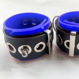 Fashionable And Simple Rubber Foot Restraint Ring (Option: BlackÂ Blue)