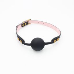 Mouth Stopper For Men And Women (Option: Black ball without hole)