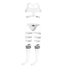 Sexy And Sexy Clothes Passion And Temptation Suit (Option: White-Top trousers socks-One size)